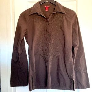 H&M L.O.G.G. Embroidered Women’s Shirt Size 4